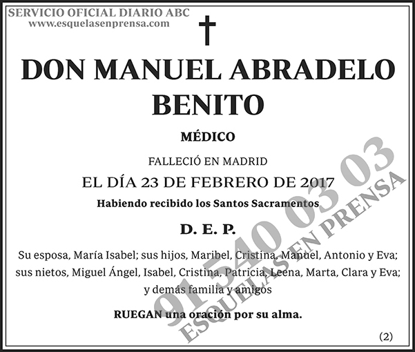 Manuel Abradelo Benito
